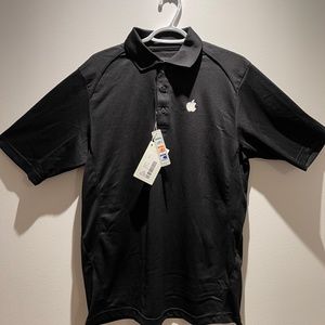 Black Apple Polo Shirt